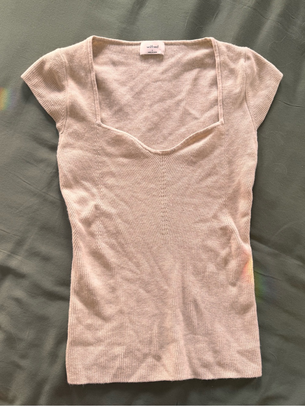 NWOT Aritzia Wilfred Bustier Knit Top